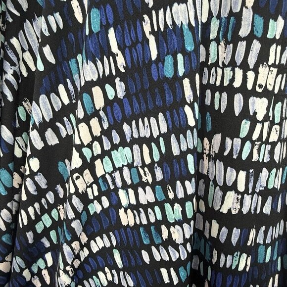 The Limited Multicolor Faux Wrap Dress Size 3X Stretchy Ruffle $109 NWT - Picture 4 of 7